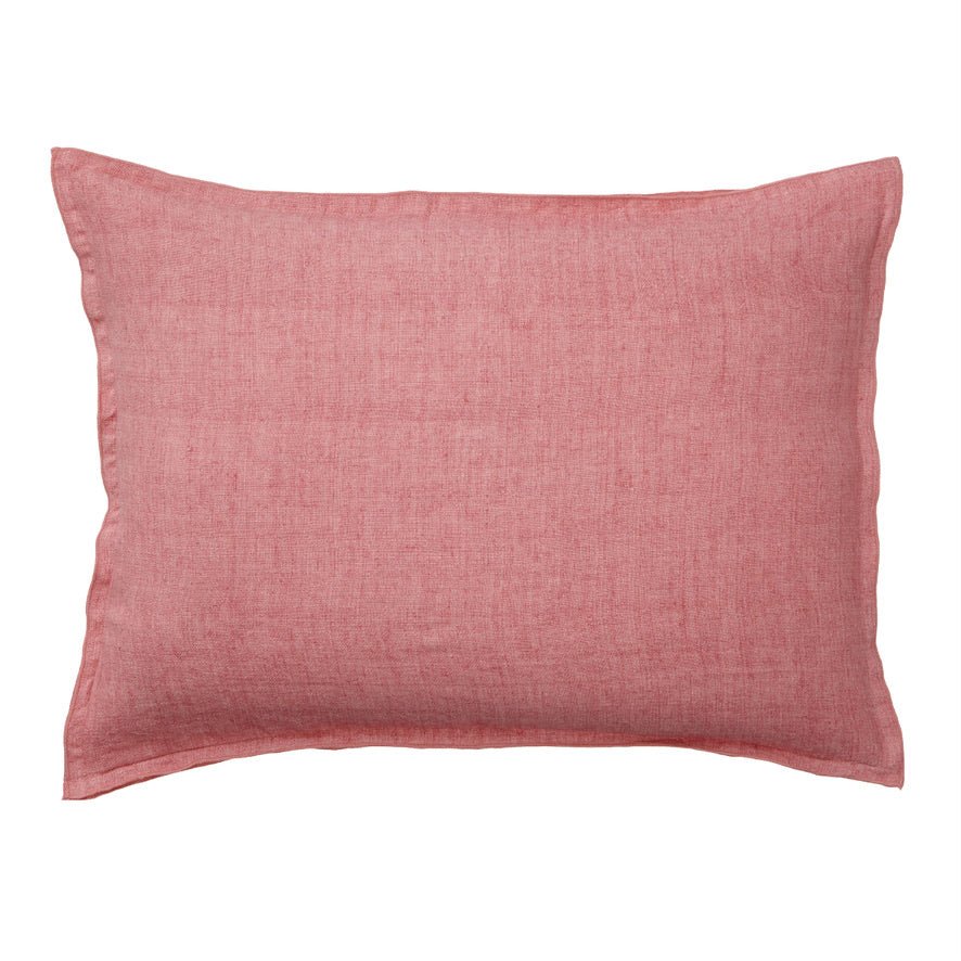 Hørpude Soft Raspberry 50 x 70 cm - Grønlykke.com