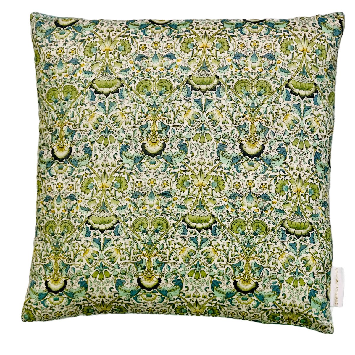 Liberty Art Fabric pude , "Lodden" - green, 40 x 40 cm - Grønlykke.com