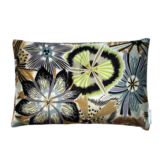 Missoni pude - Passiflora - green & grey, 60 x 40 cm - Grønlykke.com