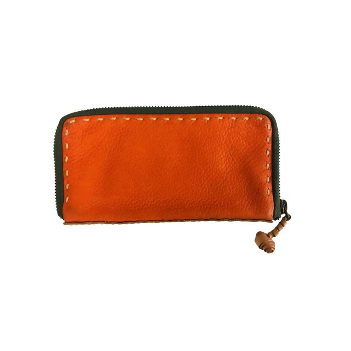 OUTLET PUNG - Orange & Dark Green - Grønlykke.com