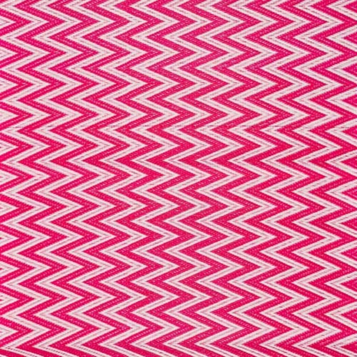 Plastiktæppe - zig - zag mønster i Pink & Hvid 70x120 - Grønlykke.com