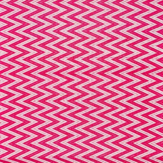 Plastiktæppe - zig - zag mønster i Pink & Hvid 70x120 - Grønlykke.com