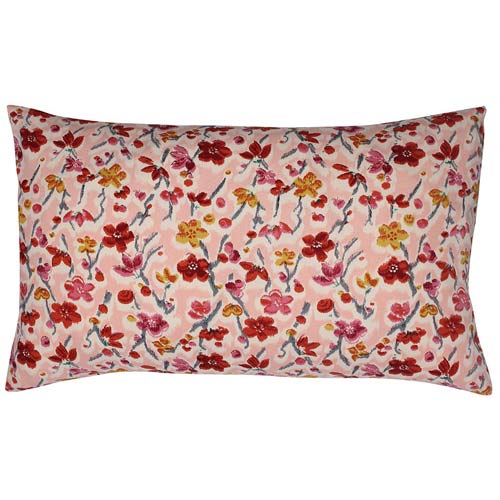 Unikke designerpuder - Japan, wildflower & berries - pink, 50 x 30 cm - Grønlykke.com